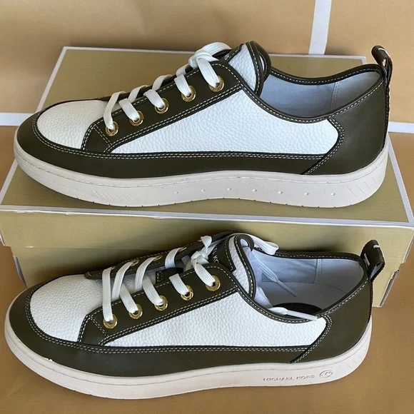 MICHAEL KORS
SHEA LACE UP
FAUX LEATHER
49F3SHFSIL
OLIVE
NEW - Picture 6 of 16